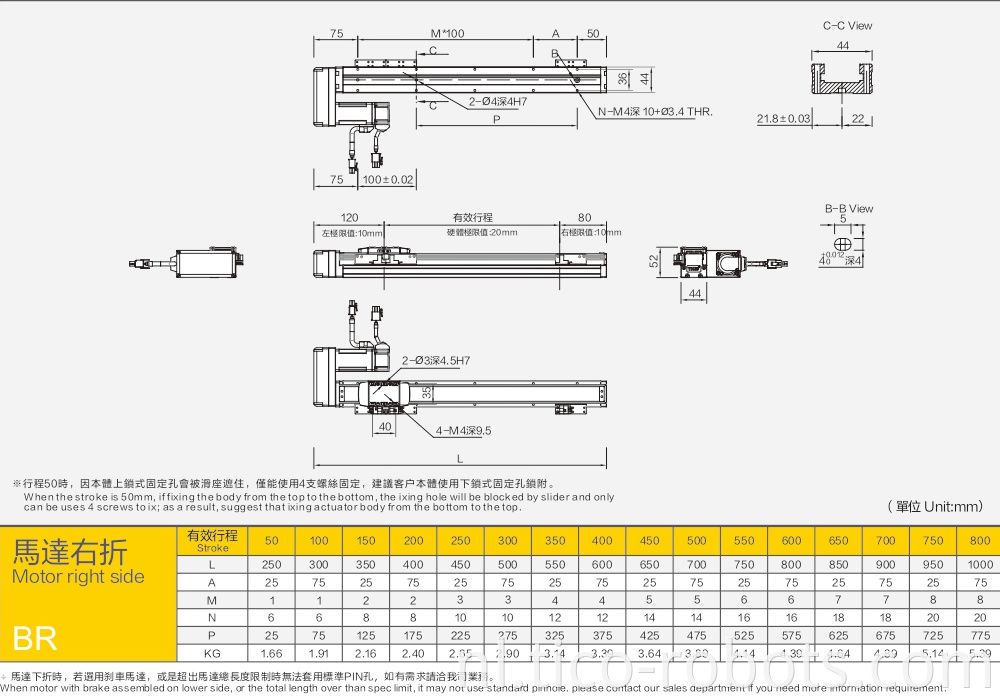 Linear Guides With A Maximum Stroke Of 800mm